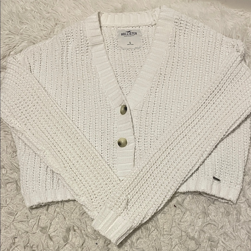 Hollister Women's White Sweater